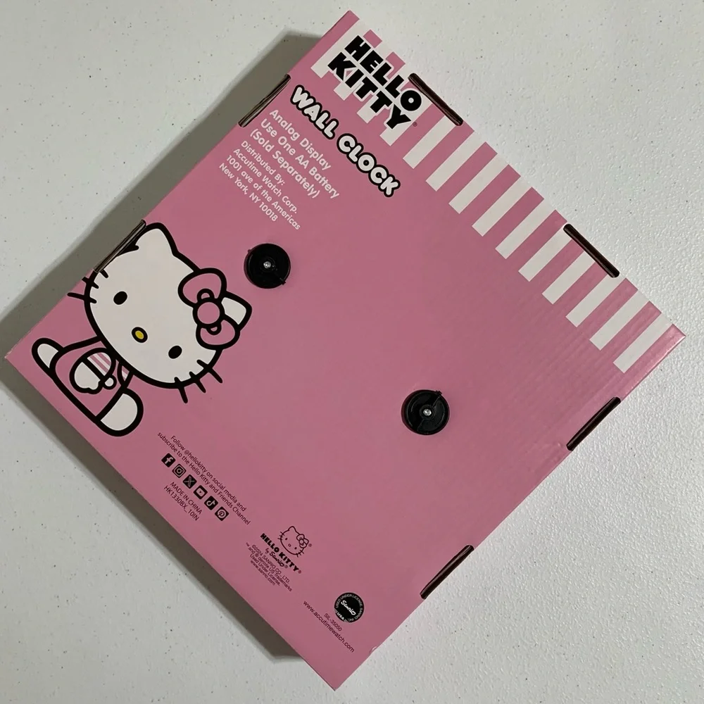 Hello Kitty by Sanrio Analog Wall Clock-New in Box